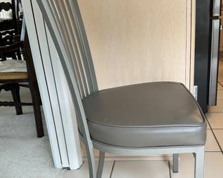 Side View of the Dining Table Chairs.