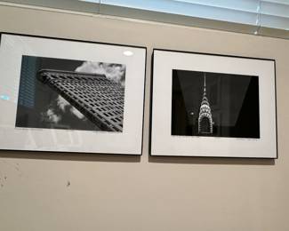 A Pair of Signed Michael Deines Framed and Matted Photographs c. 199, Both Measure 14" x 11" Overall.