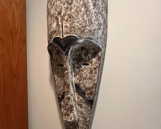 Impressive 30" Mask Use in Ngil Ceremonies of the Fang People of Gabon, Central West Coast Africa.