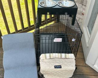 Pet Essentials Available Including a 21"W x 30" x 24" Crate.