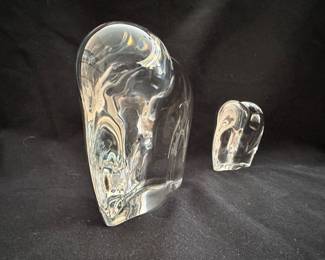 Pair of Contemporary Baccarat Elephants
