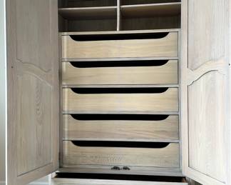 Interior View of the Davis Cabinet Company Wardrobe.