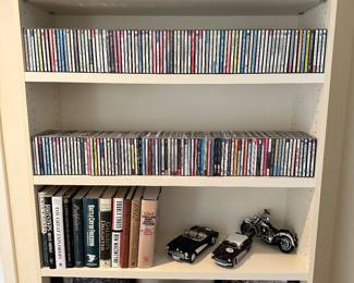 Amazing Selection of CD's Available Ranging from Classical to Broadway to Opera Plus a Selection of DVD's, Novels and Die Cast Car Models.