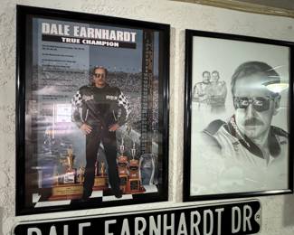 extensive collection of nascar Dale Earnhardt memorabilia