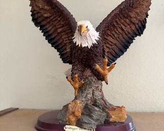 large selection of wildlife sculptures