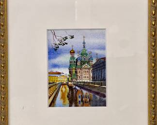 Russian Watercolor Painting