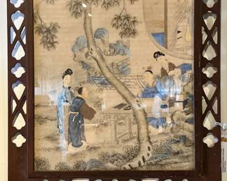 Vintage Asian Inspired Water Color