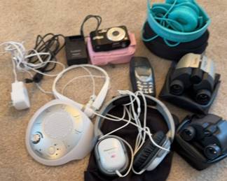 Lumix Camera Binolux Binoculars Headphones 