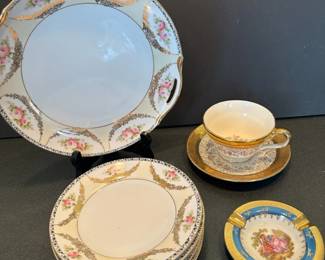 Vintage Noritake Dessert Plates Platter Limoges and Homer Laughlin