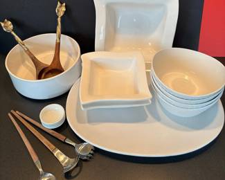 White Serving Pieces