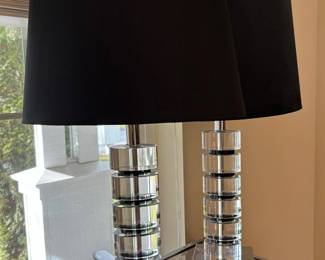 Pair Of Acrylic Table Lamps