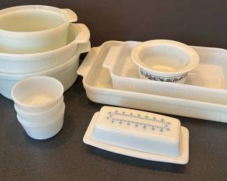 Anchor Hocking Fire King Milk Glass Bakeware And Pyrex
