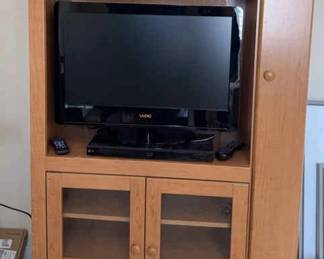 Vizio TV LG Blue Ray With Cabinet