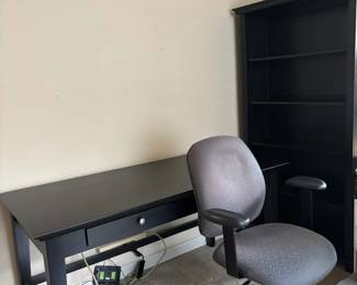 Desk Bookcase And Office Chair