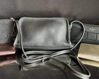 Coach Leather Crossbody Purse Wristlet and Kate Spade Wallets