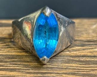 Sterling And Topaz Ring