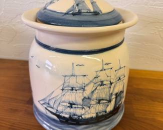 Nautical Lidded Jar