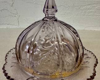 Glass Butter Dish With Lid