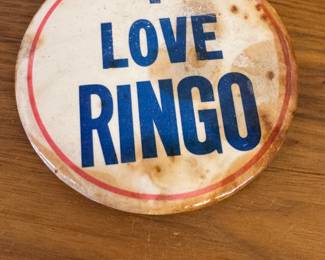 I LOVE RINGO  vintage Pin