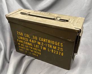 U.S. Military 30 Cal. Ammo Box, 1954