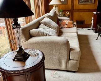 Couches, End Tables and Lamps
