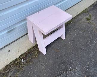 Small pink step stool