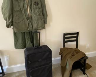 Military uniform, luggage set