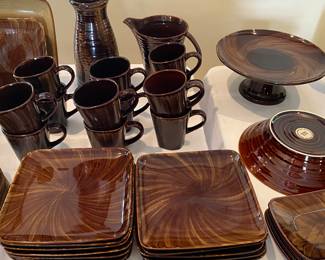 Oneida horizon swirl stoneware 