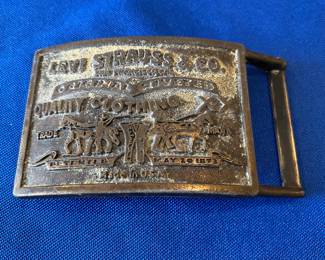Levi Strauss & company belt buckle 