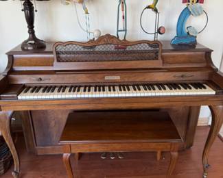 Baldwin piano $200 Mermaid on dolphin - SOLD