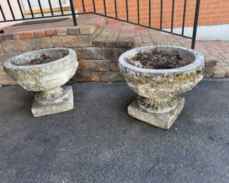 Huge cement planter $95 each