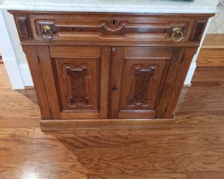 Antique Chest with Marble Top