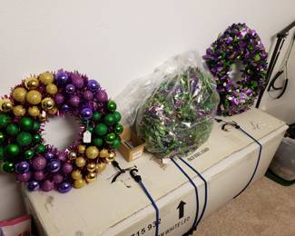 Mardi Gras Decor and Christmas Tree