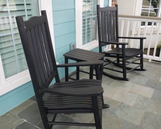 Outdoor Rockers and Table