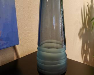 Waterford Evolutions Blue Art Glass Vase