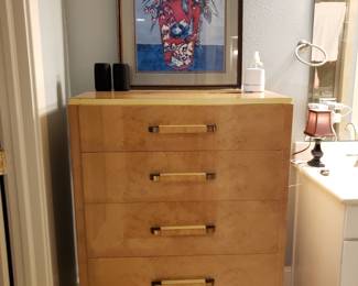 The Widdicomb Furniture Co, True Grand Rapids Cabinet Making,  Chest of Drawers & Floral Print