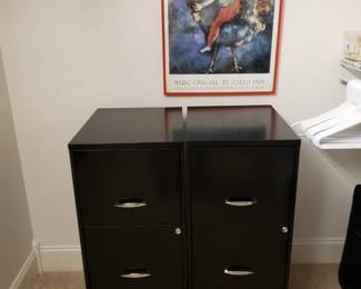 Metal File Cabinets and Art