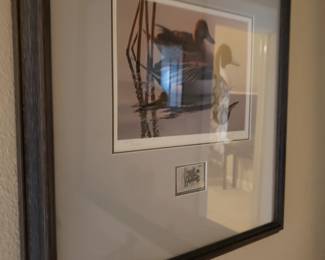 Duck Stamp and Framed Print