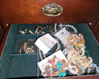 variety of costume jewelry