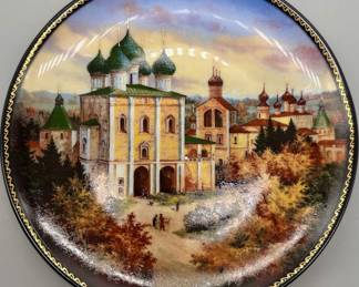 Porcelain Plate Russia Bylinny Borisoglebsk Church
