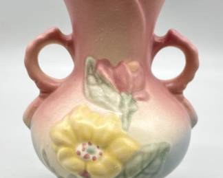 Vintage Hull Pottery Pink & Blue Magnolia Vase