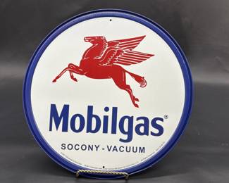Repro Tin Mobilgas Sign