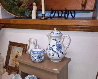Primitive wood bowl and shelf