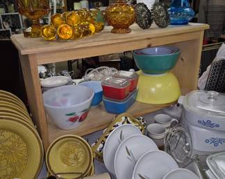 MCM glassware, dishes and bowls