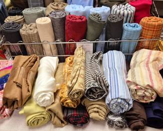 200+ pcs.  fabric  all sizes