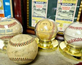 Autographed baseballs