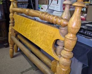 Antique birdseye maple fullsize headboard/footboard