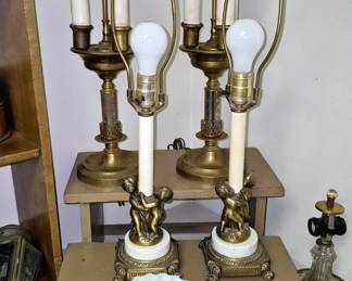 Vintage matching lamps