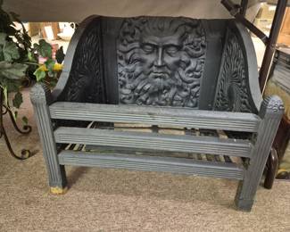 Cast iron repro fireplace basket 