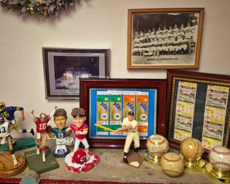 Sports collectibles. 